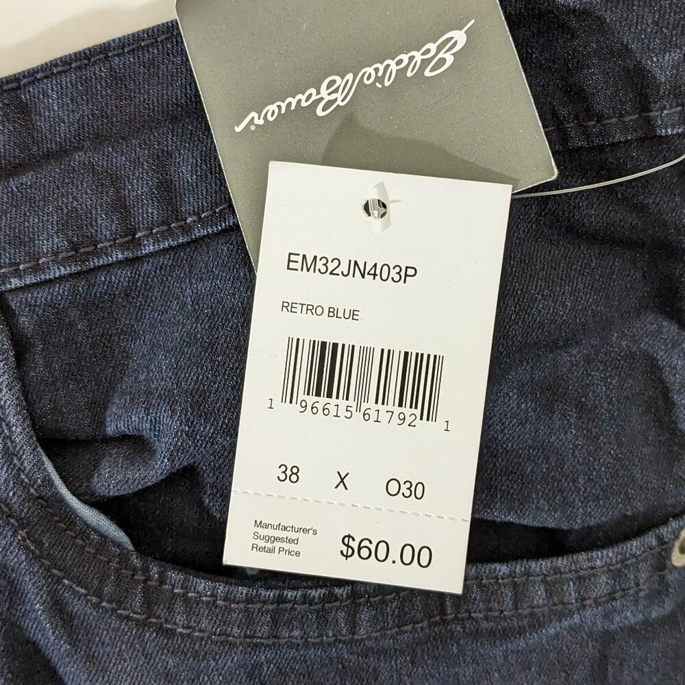Eddie Bauer Men's Flex Jeans Slim Fit Size 38 X 30 Blue NWT - Picture 7 of 7